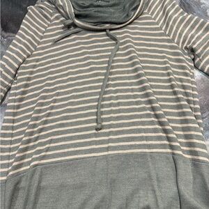 Pink Clover Green Knit Hoodie